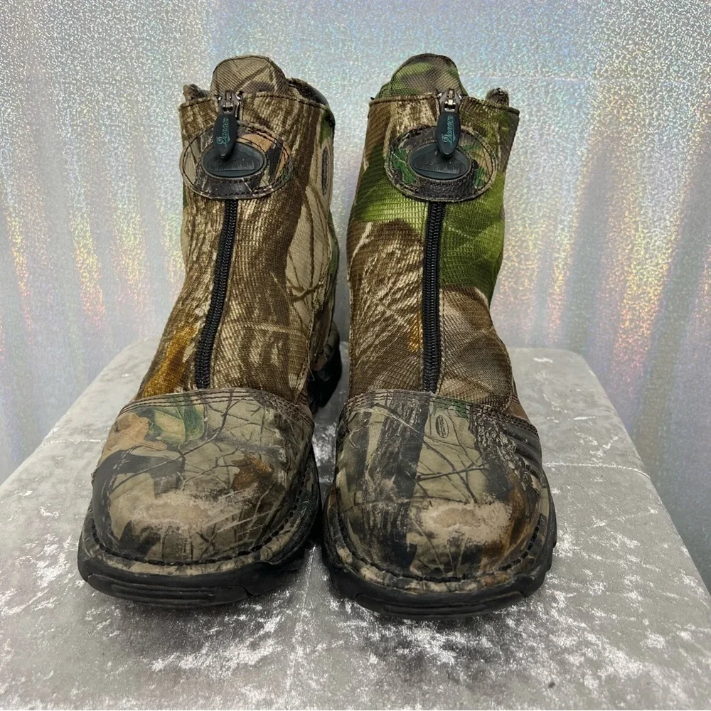 Danner boots camouflage green tree realistic camo hunting fishing outdoors hike
